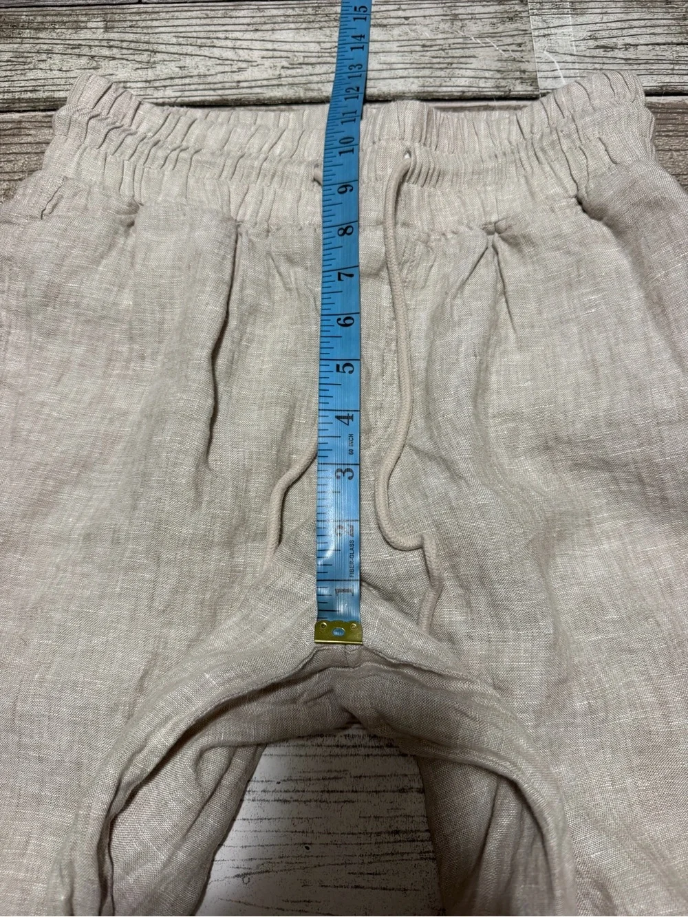 Quince 100% European Linen Wide Leg Pants Flax Beige Women’s XS (Inseam 27)